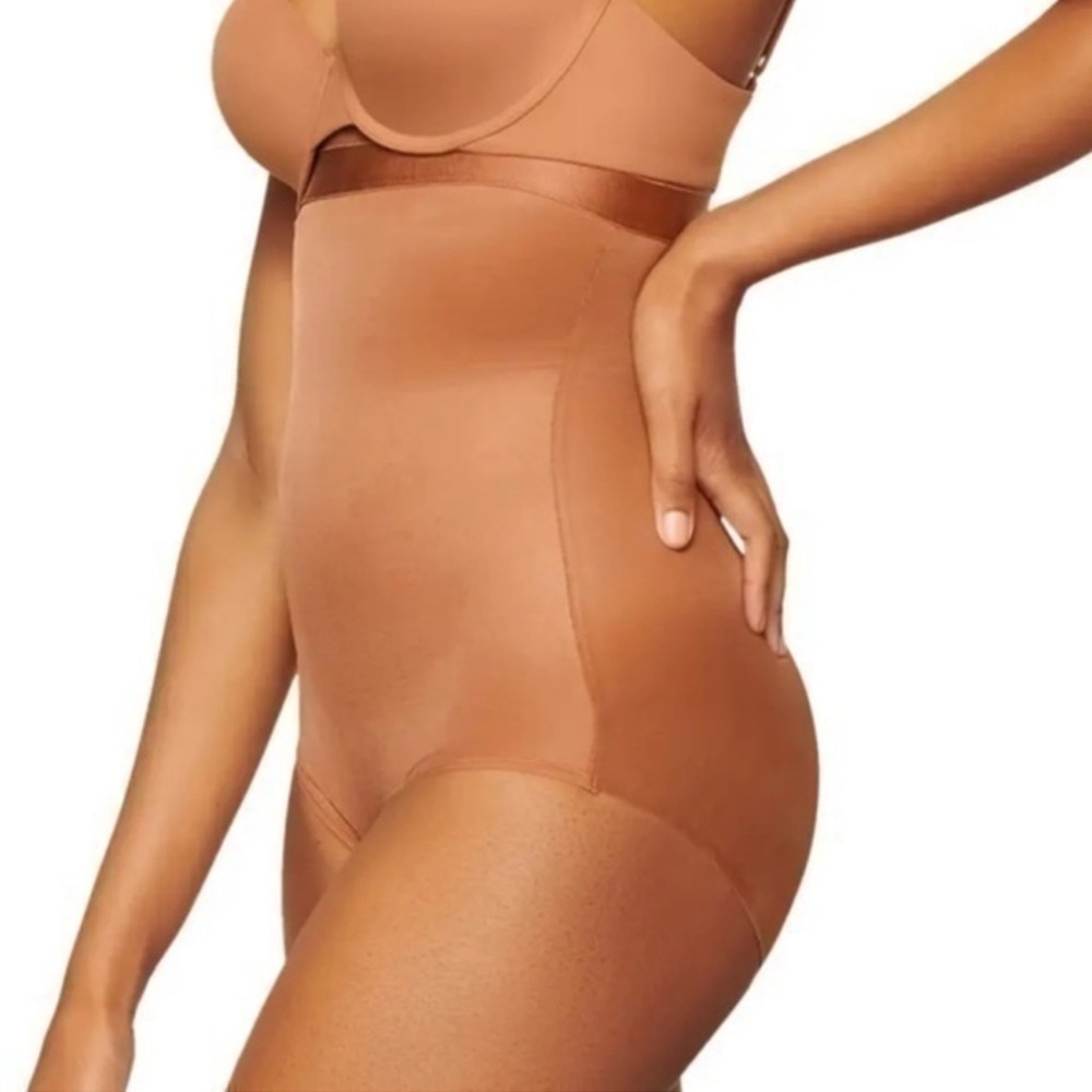 NWOT SKIMS barely There Shapewear High Waist Briefs in Bronze SZ XL